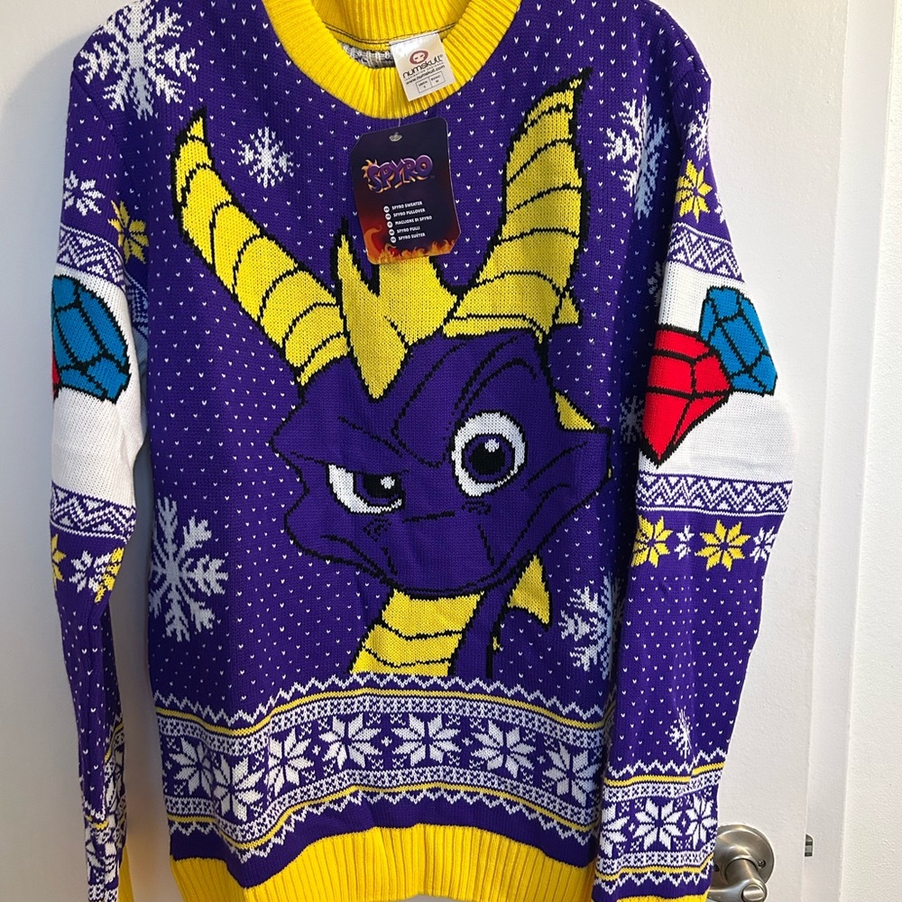Spyro Christmas Sweater NWT Size Small